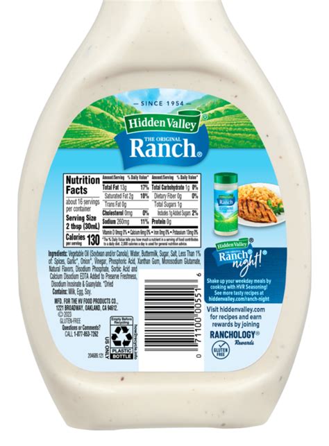 how many calories in ranch dressing - Larrea | Restaurant in Las Vegas, NV