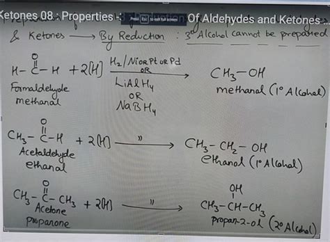 11. Reduction and Oxidation of Aldehydes and Ketones Flashcards | Quizlet