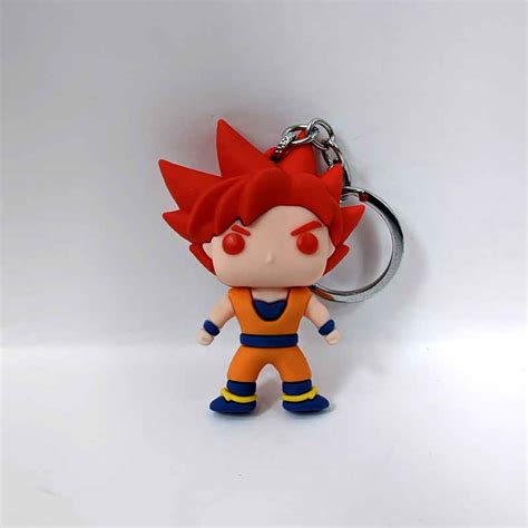 DBZ Goku Red Hair 3D Silicone Keychain – Mangastore