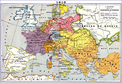 Map Of Europe 1815