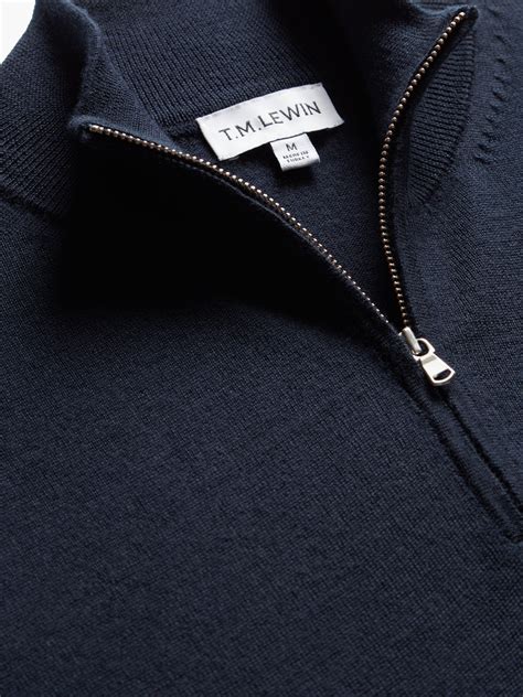 The Merino Wool Quarter-Zip – T.M.Lewin