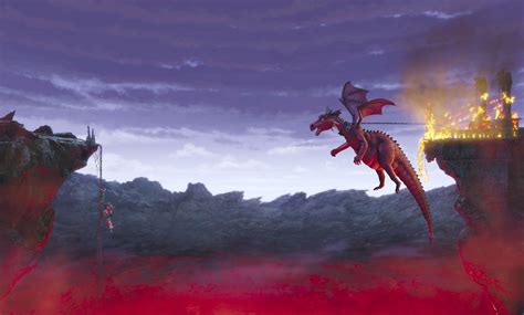 Shrek HD Wallpaper: Donkey, Princess Fiona & Dragon in Epic Fantasy Scene