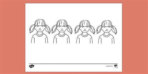 Angry Quadruplets Colouring | Colouring Sheet (teacher made)