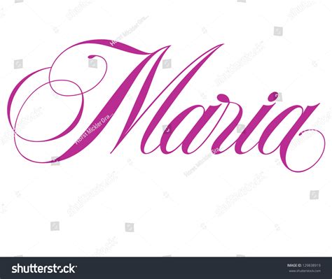Maria Name In Cursive