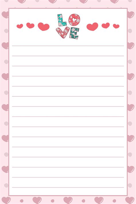 Free printable valentine stationery free, Download Free printable ...