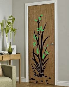 Decoration Designs 118 cm Door Sticker - Decorative Flowers on Door ...