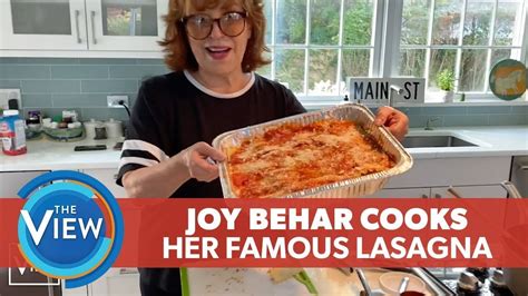 Joy Behar's famous lasagna recipe will become your  