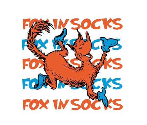 dr seuss fox in socks svg - Inspire Uplift