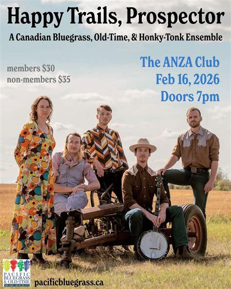 Happy Trails, Prospector, AnzaClub Vancouver, 16 February 2026 | AllEvents