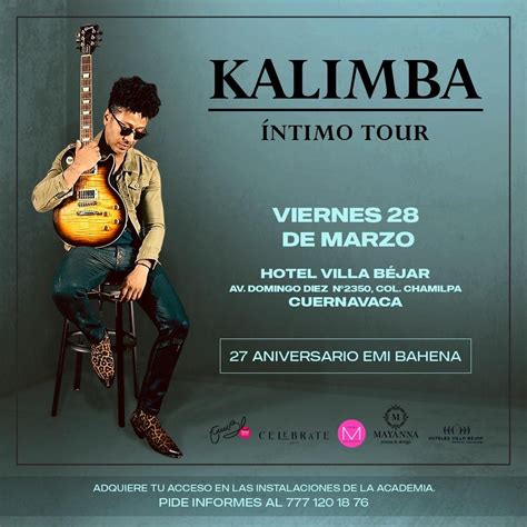 KALIMBA Intimo Tour CUERNAVACA , Hotel Villa Bejar Cuernavaca, 28 March ...