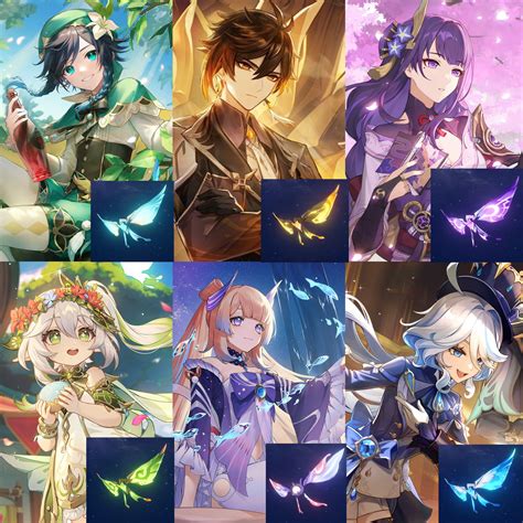 The archons of Teyvat and their crystalflies : r/Genshin_Impact