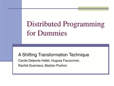 Distributed Programming Tutorial 的图像结果