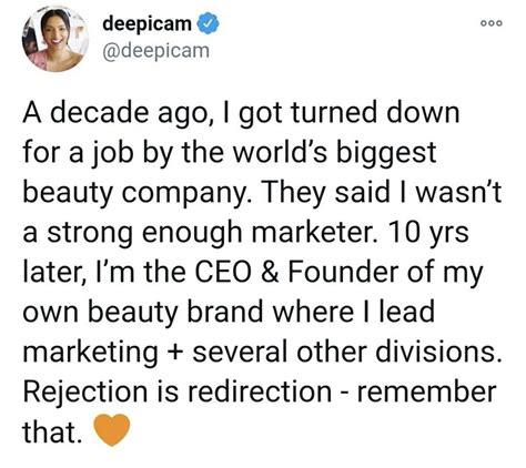 Rejection is redirection. Remember that! - Refined Her