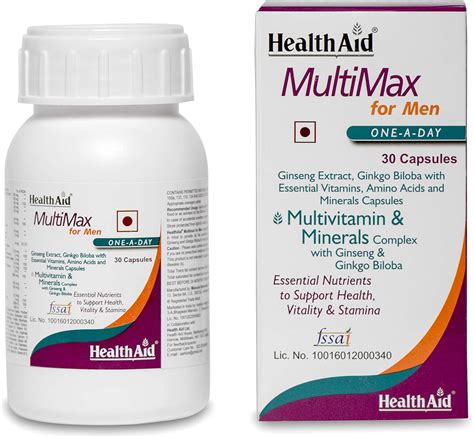 Health Aid Multimax for Men 30 Capsules: Amazon.in: Health & Personal Care