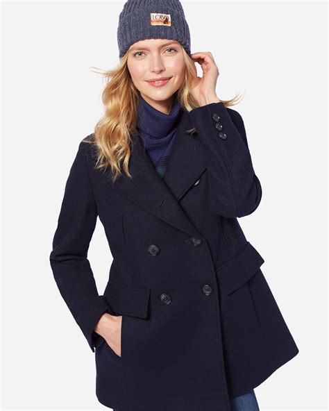 Women's Fitted Wool Pea Coat at Elizabeth Ralston blog