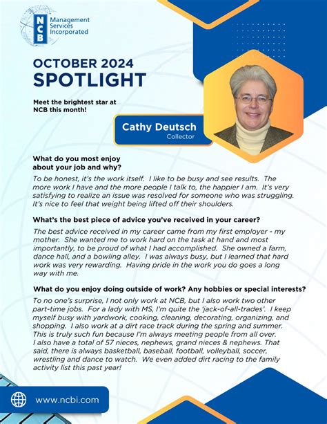 #employeespotlight | NCB Management Services, Inc.