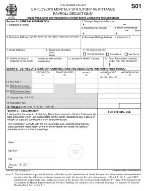 S01 Form - Fill and Sign Printable Template Online