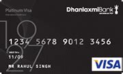 Dhanlaxmi Bank Platinum Credit Card - Check Features & Benefits