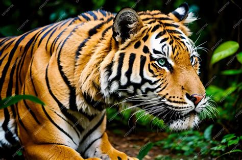 Premium Photo | Photo of a tiger in the jungle