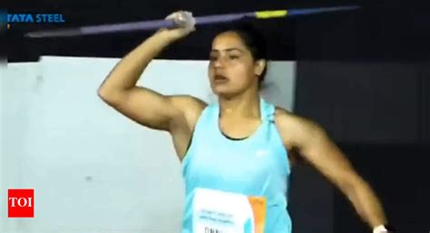 Annu Rani improves own women's javelin throw national record for eighth ...