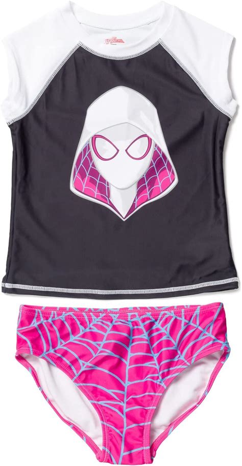 Marvel Spider-Man Spider-Gwen Girls UPF 50 Rash India | Ubuy
