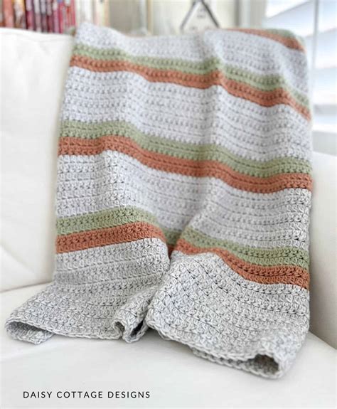 Fall Blanket Crochet Pattern (The Pumpkin Spice Throw)