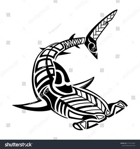 Hammerhead Shark Tattoo Drawing