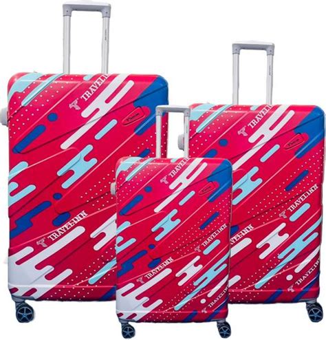 VIP Printed Trolley Bag Set of 3|Anti-Theft Zip|8W Trolley|TSA Lock ...