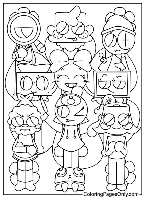 Dandy's World Coloring Pages