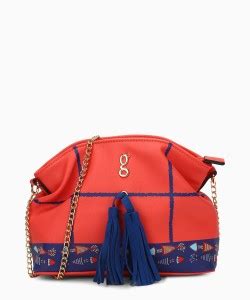 GLOBAL DESI Pink Sling Bag ARCTOTIS RED - Price in India | Flipkart.com