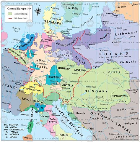 Map Of Central Europe