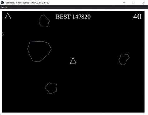 Игра Астероид Атари скачать на Windows бесплатно