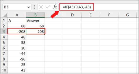Image result for Excel Creating a Formula Using Positive and Negative Values