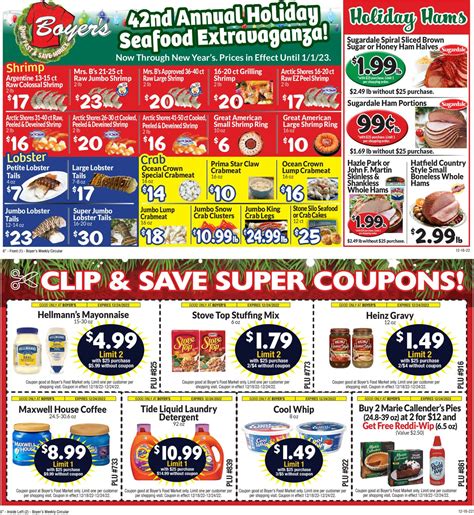 Boyer's Food Markets Ad Circular - 12/18 - 12/24/2022 | Rabato