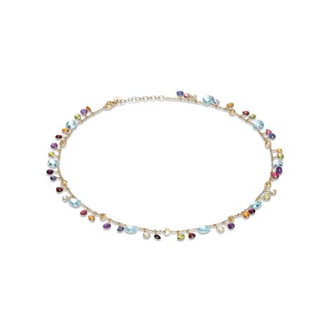 Marco Bicego 18ct Yellow Gold Paradise Collection Blue Topaz & Mixed ...