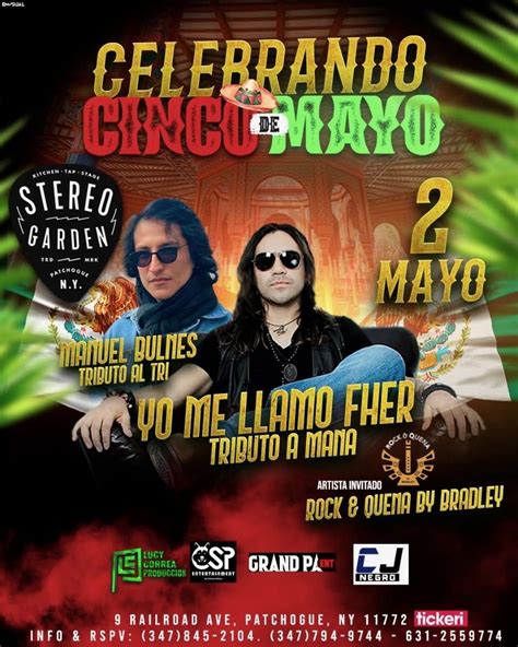Celebrando 5 de Mayo : 3 BANDAS TRIBUTO : MANA / EL TRI / ROCK & QUENA ...
