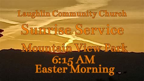 Easter Sunrise Service, Mountain View Park, Laughlin, 20 April 2025 ...