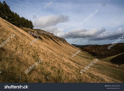 Steep Grassy Sloped Hillside Cliffs Distance库存照片2087913076 | Shutterstock