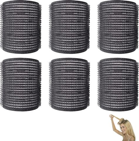 Gruvox 6 PCS Velcro Rollers Hair Rollers Heatless Self Grip Velcro ...