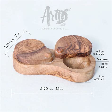 Lidded Salt Cellar, Wooden Salt Cellar - Artisraw