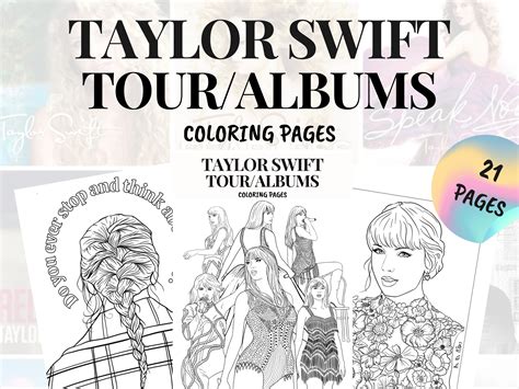 Taylor Swift Coloring Pages Taylor Swift Coloring Pages For Kids