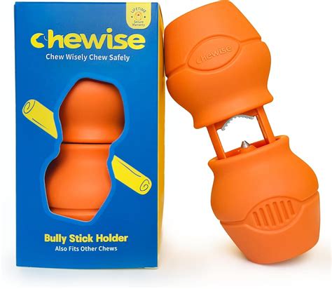 Chewise Bully Stick Holder for Dogs, BPA-Free Safety Dog Chew Holder to ...
