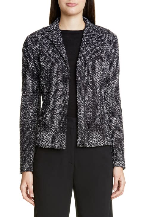 St. John Collection Textured Wool Blend Bouclé Jacket | Nordstrom ...
