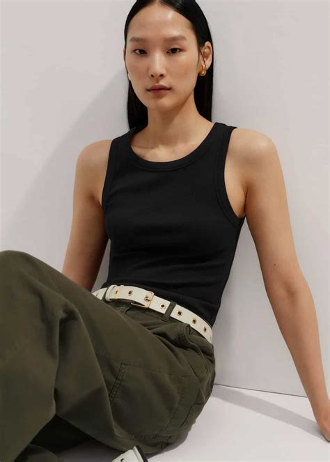 Women's Black Ultimate Crew Neck Vest | ME+EM