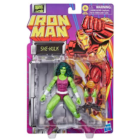 Classic Marvel Comics She-Hulk Joins Iron Man Marvel Legends Wave