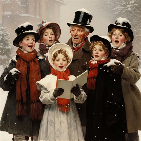 Christmas Carolers In The Snow Free Stock Photo - Public Domain Pictures - drawing of xmas carolers