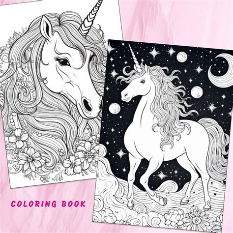 30 Fantasy Unicorn Coloring Page, Unicorn Coloring, Fantasy Coloring ...