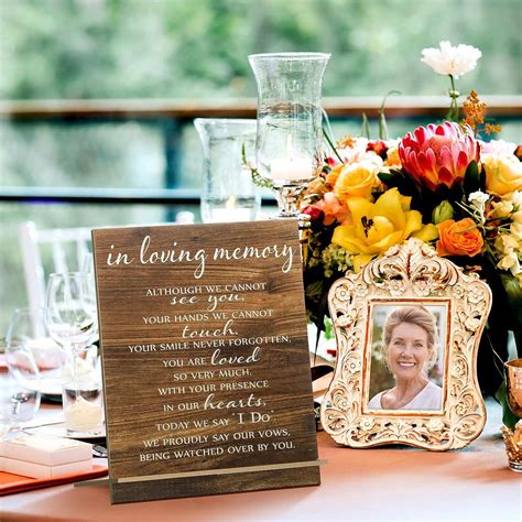 Memorial Table Sign for Wedding, Wedding Wooden Decorations for Recept – Hibrides