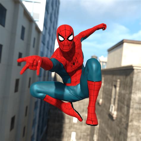 Spider-Man Poses 3D Render, Digital Art by Liondazstudio