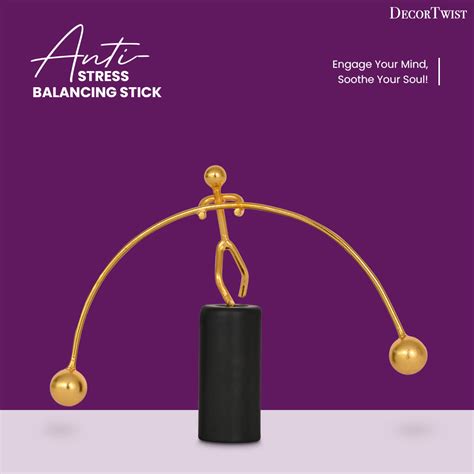 Newton's Anti-Stress Balancing Man Weightlifter Stick for Home & Offic ...